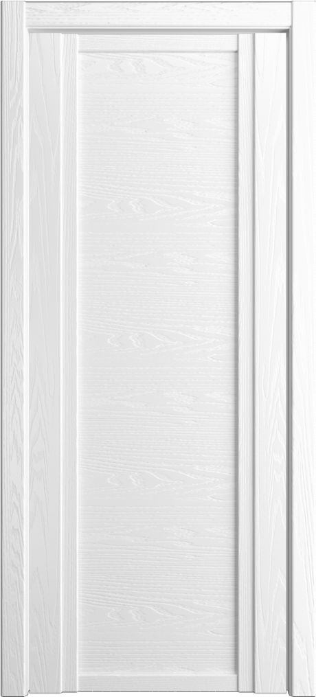 Глухая межкомнатная дверь QDO Белоснежный Шпон (Мильяна)