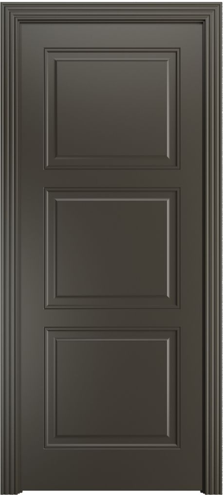 Глухая межкомнатная дверь Бьянка-8 Гриджио Эмаль (Бипи Дорс)