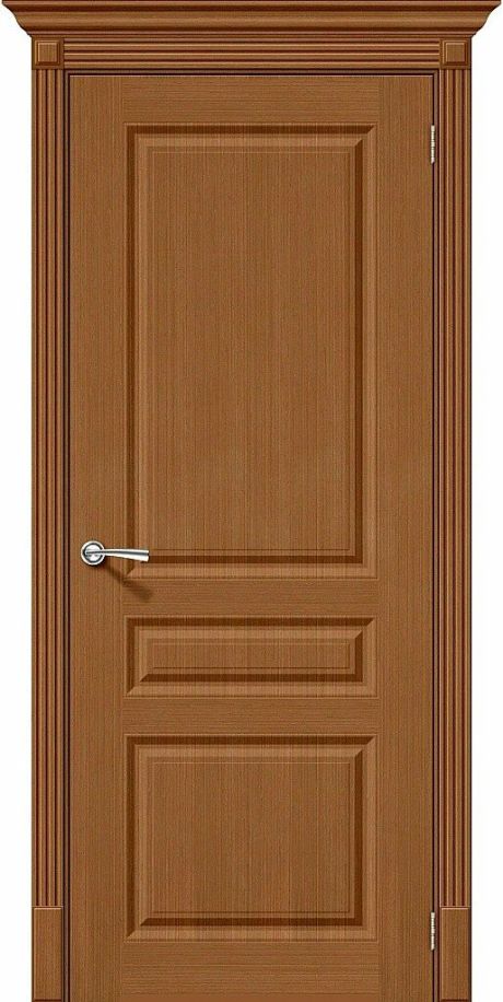 Межкомнатная дверь глухая Статус-14 Ф-11 (Орех) (BRAVO)