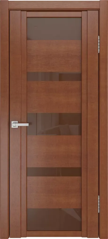 Межкомнатная дверь со стеклом QDO M Анегри Шпон (Мильяна)