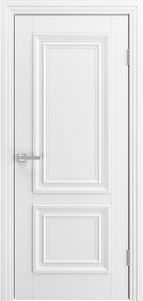Глухая межкомнатная дверь Мадрид-02 Белый Эмаль (Шейл Дорс)