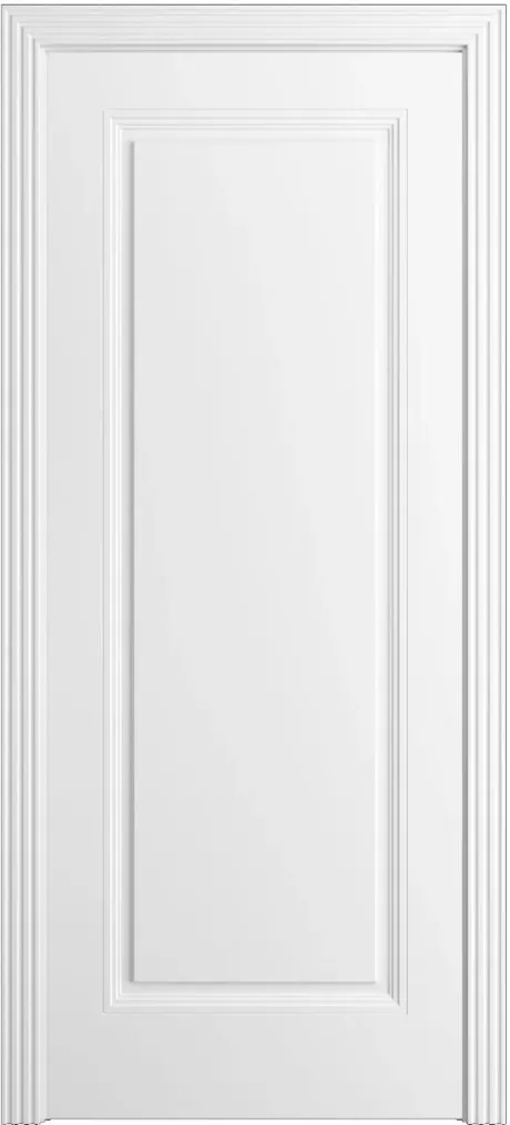 Глухая межкомнатная дверь Манхэттен-1 Белоснежный Эмаль (Бипи Дорс)