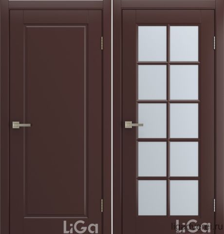 Межкомнатная дверь Amore Шоколад Эмаль (Лига дверей)