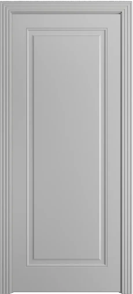 Глухая межкомнатная дверь Бьянка-1 Грей Эмаль (Бипи Дорс)