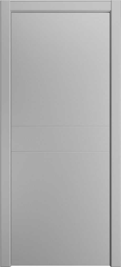 Глухая межкомнатная дверь ID-F Светло серая Эмаль (Мильяна)
