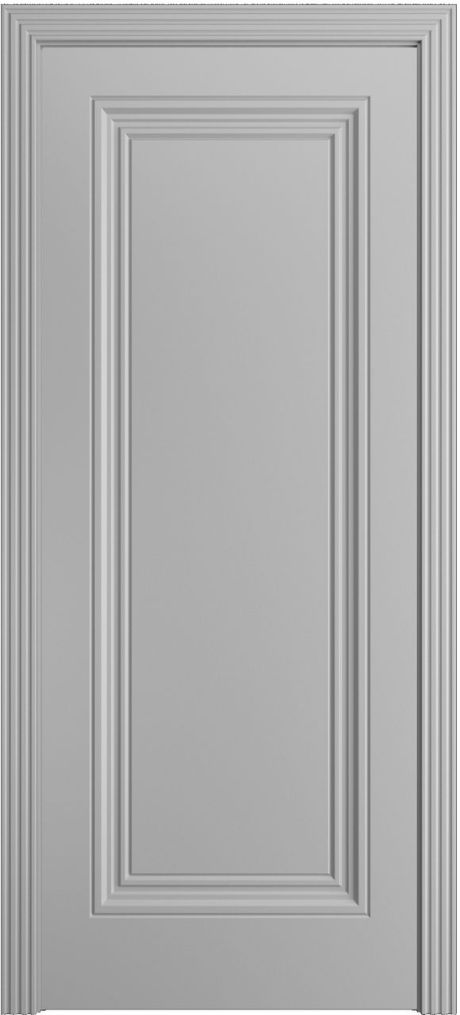 Глухая межкомнатная дверь Версаль-Ф Премиум Светло серая Эмаль (Мильяна)