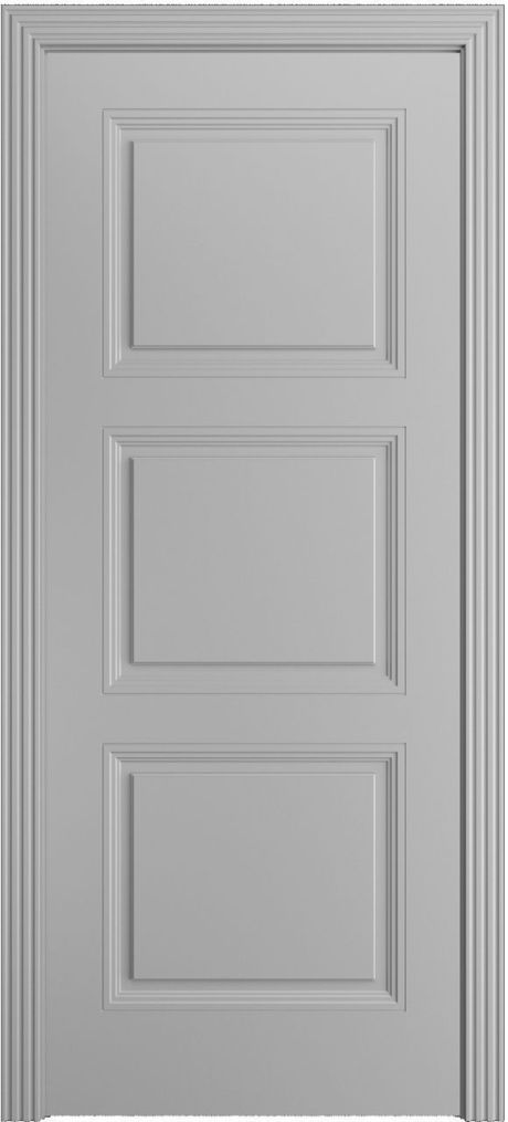 Глухая межкомнатная дверь Манхэттен .1 Светло серая Эмаль (Бипи Дорс)
