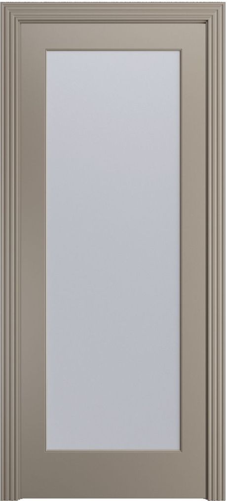 Межкомнатная дверь со стеклом Бруклин-1 Латте Эмаль (Бипи Дорс)
