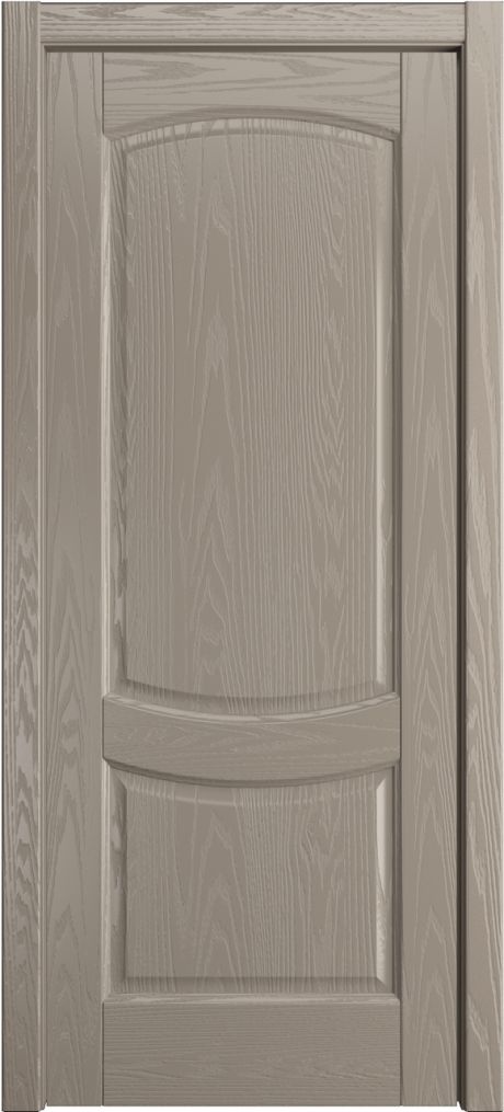 Глухая межкомнатная дверь Эрнеста Латте Шпон (Мильяна)