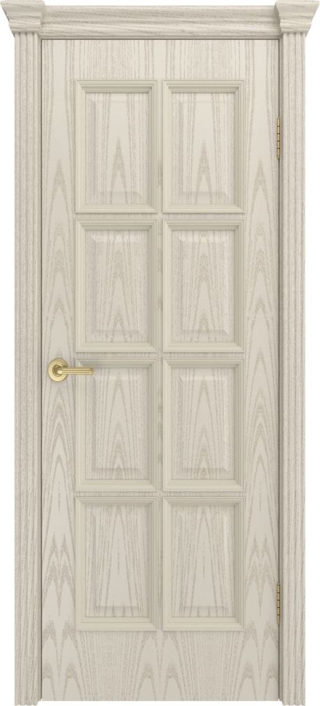 Глухая межкомнатная дверь Палермо Бьянко Шпон (Мильяна)