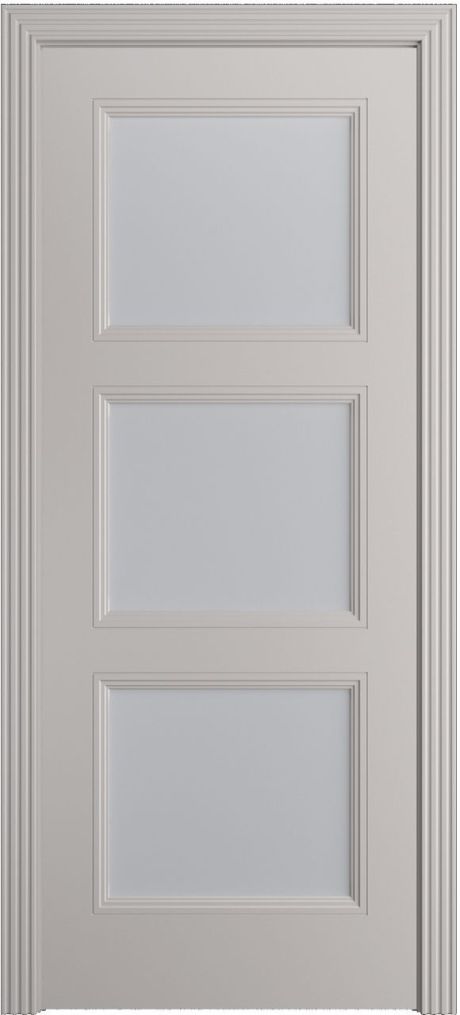 Межкомнатная дверь со стеклом Манхэттен .1 Агат Эмаль (Бипи Дорс)