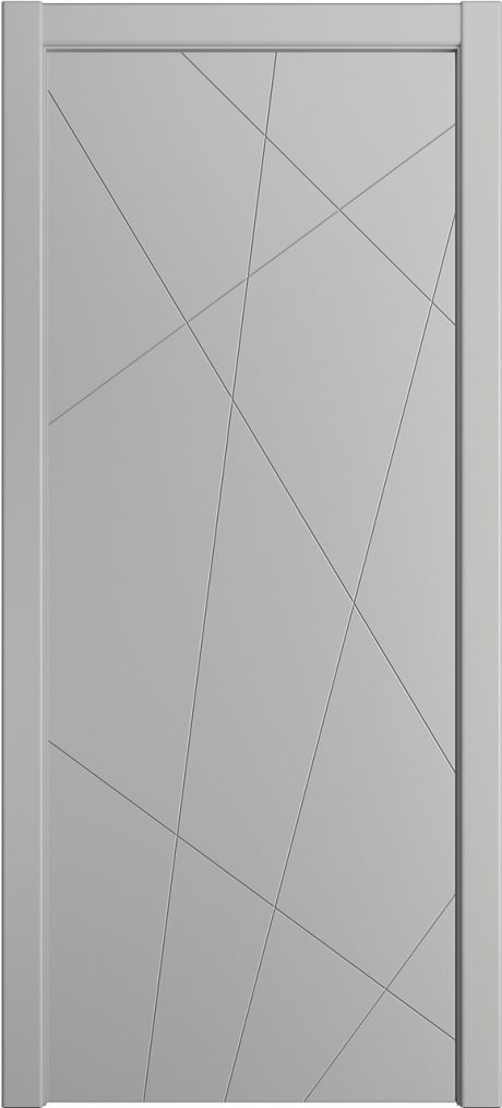 Глухая межкомнатная дверь ID-N Грей Эмаль (Мильяна)