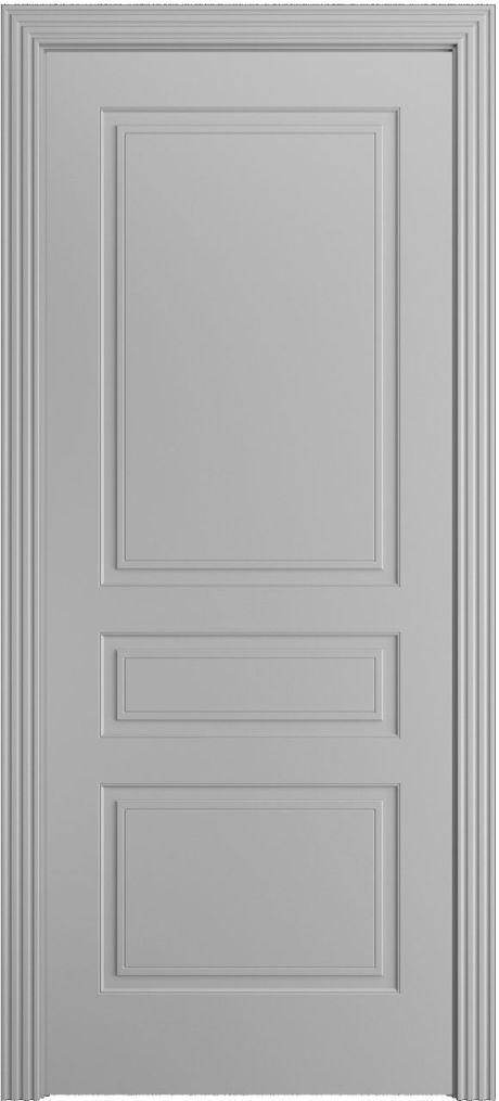 Глухая межкомнатная дверь Бруклин Светло серая Эмаль (Бипи Дорс)