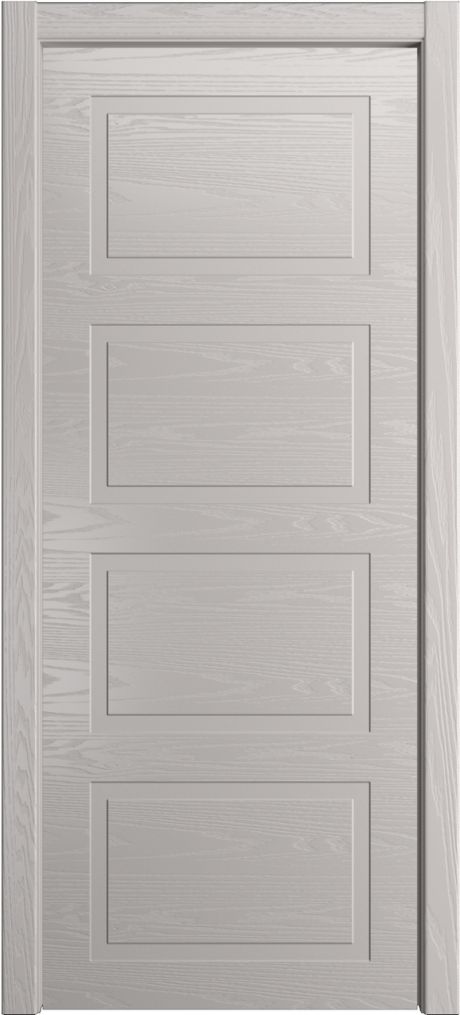 Глухая межкомнатная дверь ID-Лайн 4 Агат Шпон (Мильяна)