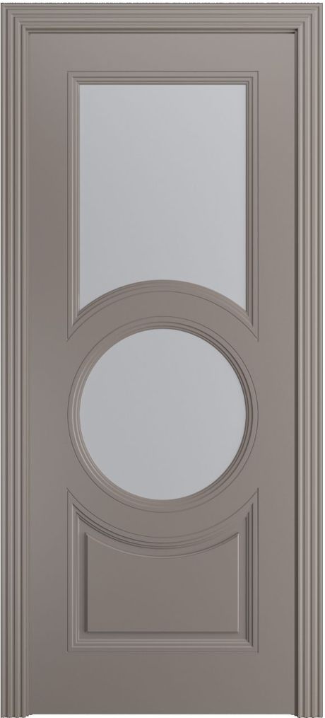Межкомнатная дверь со стеклом Адриана-Ф Темно-серый Эмаль (Мильяна)