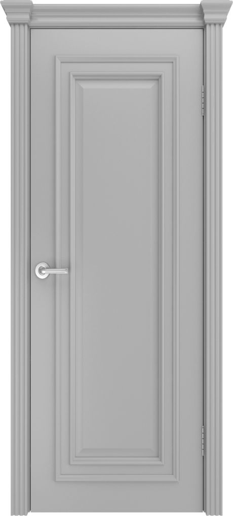 Глухая межкомнатная дверь Бристоль Верона Светло серая Эмаль (Мильяна)
