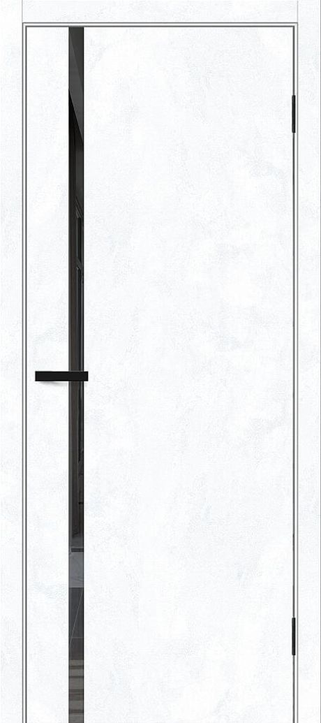 Межкомнатная дверь остекленная Браво-0.40.П Snow Art (Mr.wood)