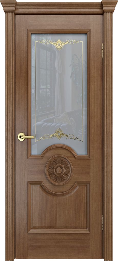 Межкомнатная дверь со стеклом Портофино Дуб палисандр Шпон (Бипи Дорс)