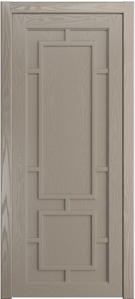 Глухая межкомнатная дверь Италия Латте Шпон (Мильяна)