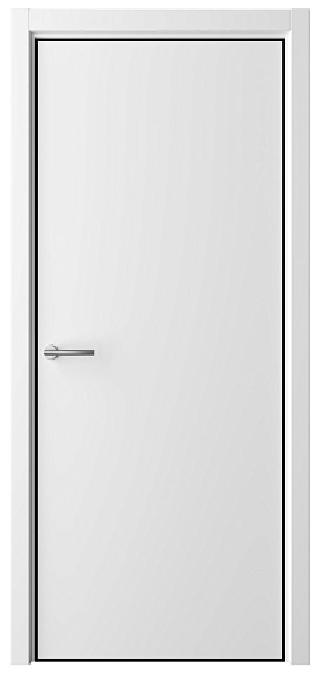 Глухая межкомнатная дверь Status А Белый Эмаль (ALBERO)