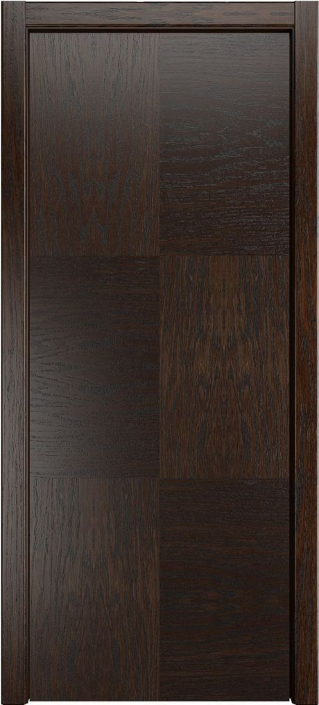 Глухая межкомнатная дверь Некст Дуб коньячный Шпон (Мильяна)