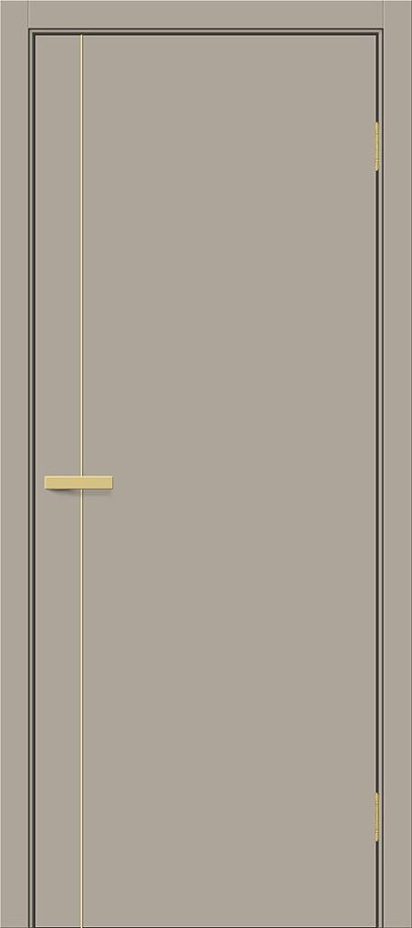 Межкомнатная дверь глухая Браво-0.10.П (SG:P3) Clay Silk (BRAVO)