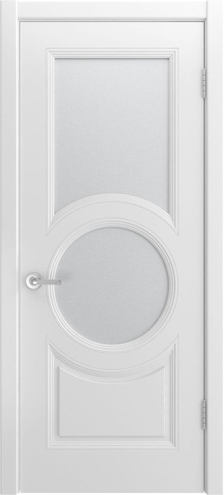 Межкомнатная дверь со стеклом Белини-888 Белый Эмаль (Шейл Дорс)