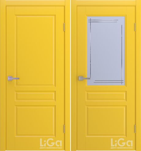 Межкомнатная дверь Belle Желтый Эмаль (Лига дверей)