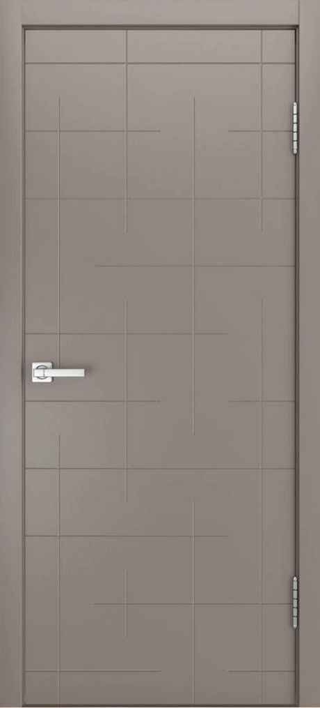 Глухая межкомнатная дверь ID-TL Темно-серый Эмаль (Мильяна)
