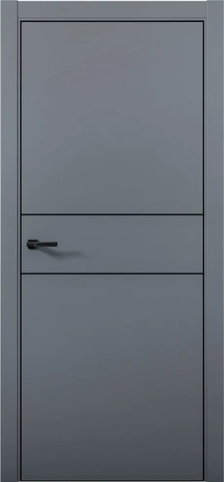 Межкомнатная дверь ESTETICA 03 Антрацит Кромка AL Black (Brandoors)