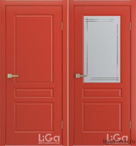 Межкомнатная дверь Belle Красный Эмаль (Лига дверей)