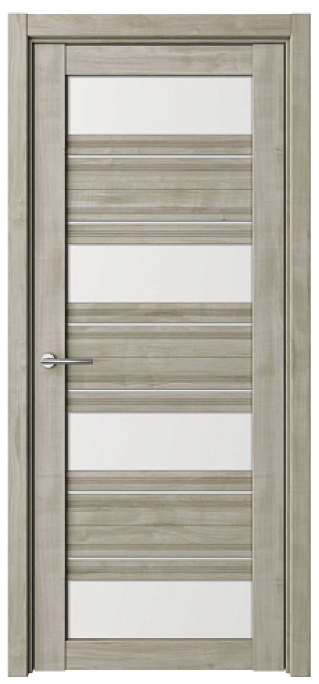 Межкомнатная дверь со стеклом Монтана Графит Soft Touch Стекло белое (ALBERO)