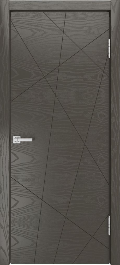 Глухая межкомнатная дверь ID-N Гриджио Шпон (Мильяна)