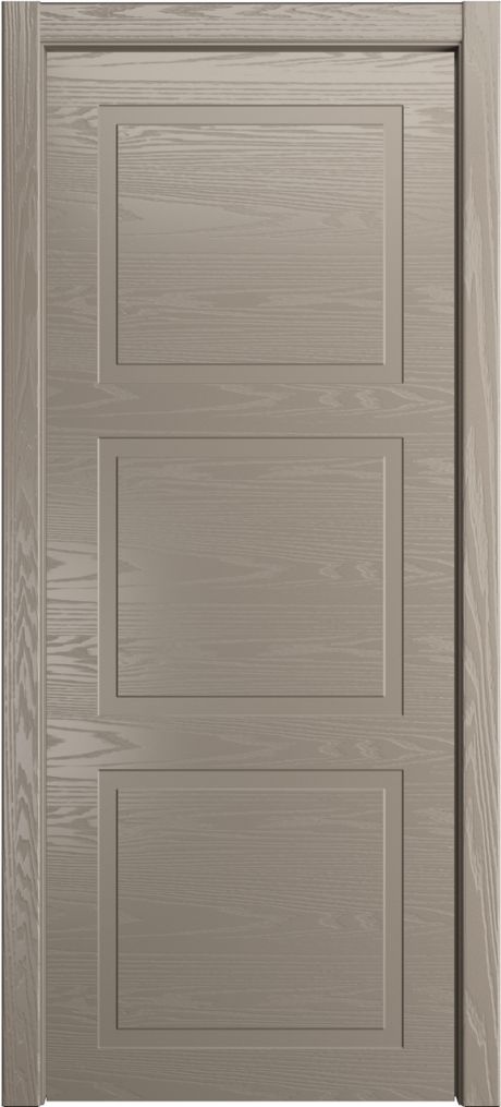 Глухая межкомнатная дверь ID-Лайн 3 Латте Шпон (Мильяна)