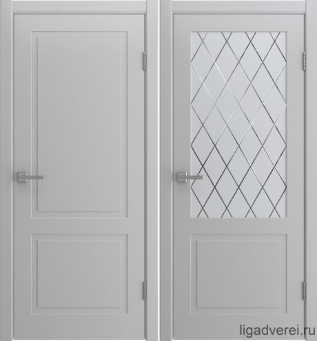 Межкомнатная дверь Verona Светло-серый Эмаль (Лига дверей)