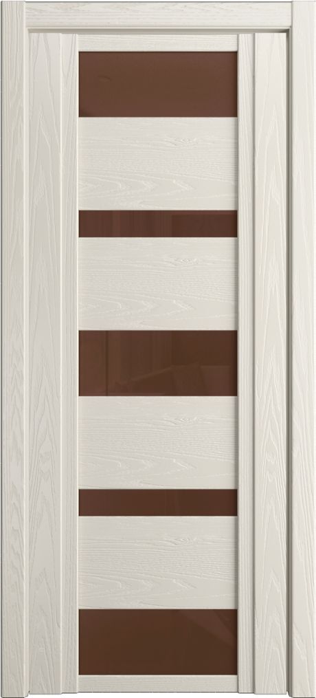 Межкомнатная дверь со стеклом QDO M Бежевый Шпон (Мильяна)