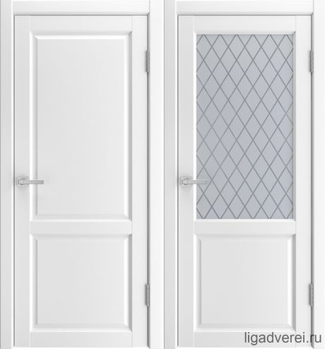 Межкомнатная дверь Silver Белый Эмалит (Лига дверей)