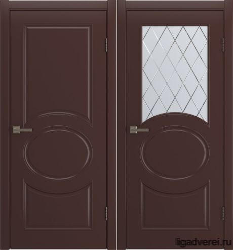 Межкомнатная дверь Olivia Шоколад Эмаль (Лига дверей)