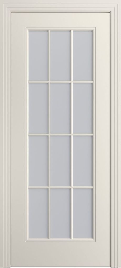 Межкомнатная дверь со стеклом Версаль-Ф Loft (12) Бежевый Эмаль (Мильяна)