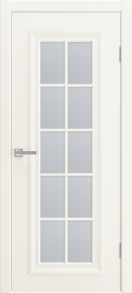 Межкомнатная дверь со стеклом Прованс-10 Багет RAL 9010 Эмаль (Шейл Дорс)