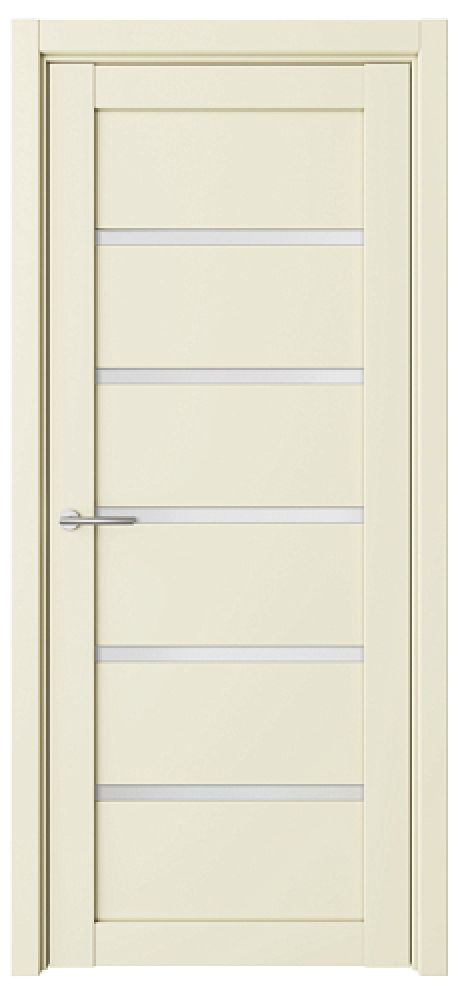 Межкомнатная дверь со стеклом Вена Ваниль Vinyl Стекло мателюкс (ALBERO)