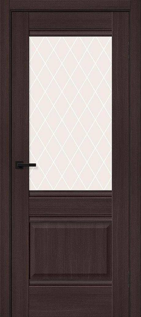 Межкомнатная дверь остекленная Прима-3 Wenge Veralinga (Mr.wood)