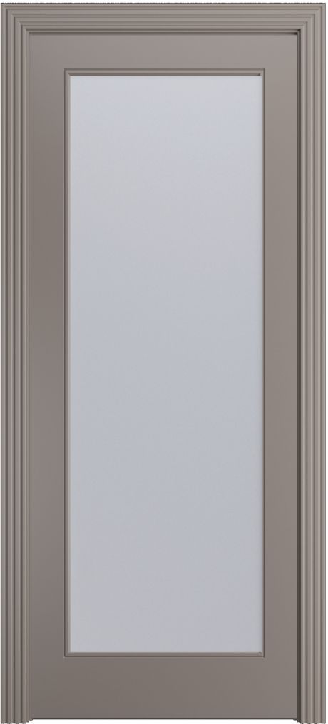 Межкомнатная дверь со стеклом Бьянка-1 Темно-серый Эмаль (Бипи Дорс)