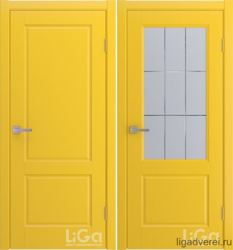 Межкомнатная дверь Tesoro Желтый Эмаль (Лига дверей)