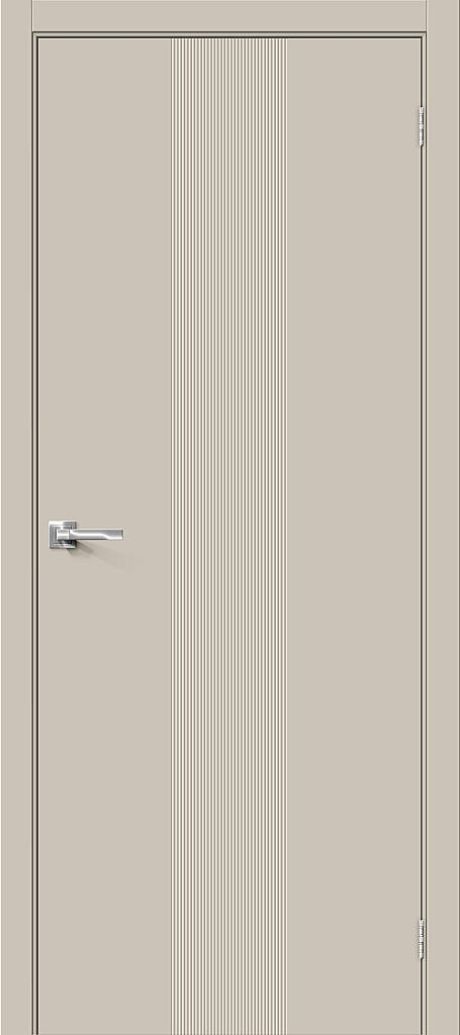 Межкомнатная дверь глухая Граффити-21 Creamy (BRAVO)