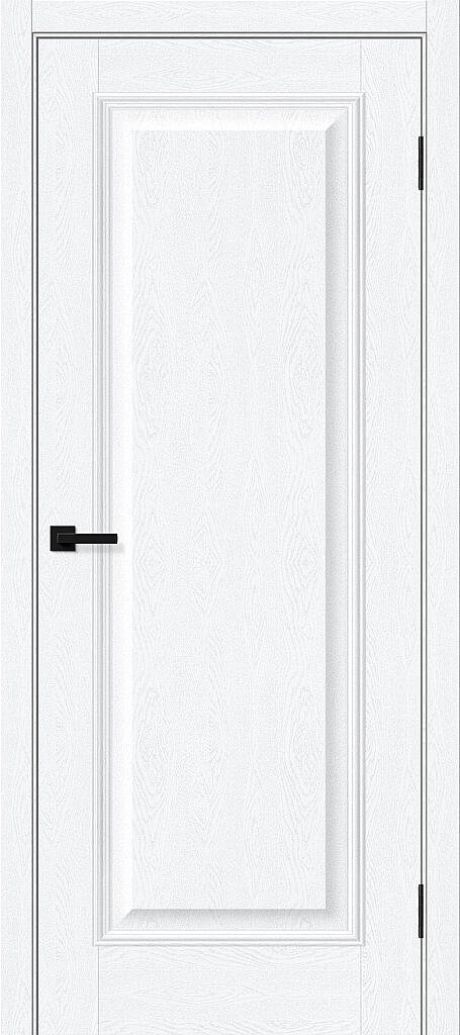 Межкомнатная дверь глухая Классик-10 White Silkwood (BRAVO)