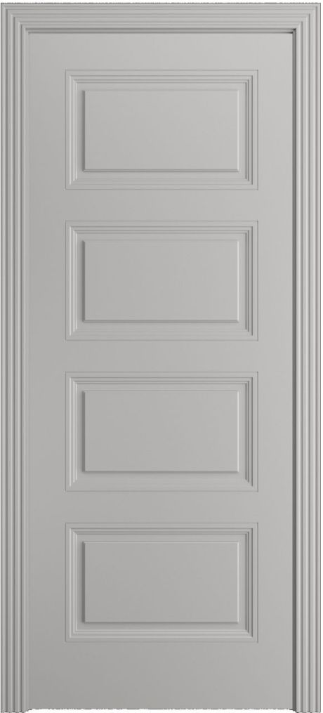 Глухая межкомнатная дверь Манхэттен-4 Грей Эмаль (Бипи Дорс)
