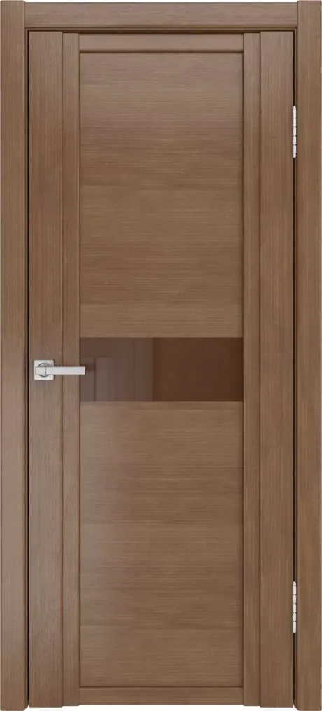 Межкомнатная дверь со стеклом QDO H Дуб палисандр Шпон (Мильяна)