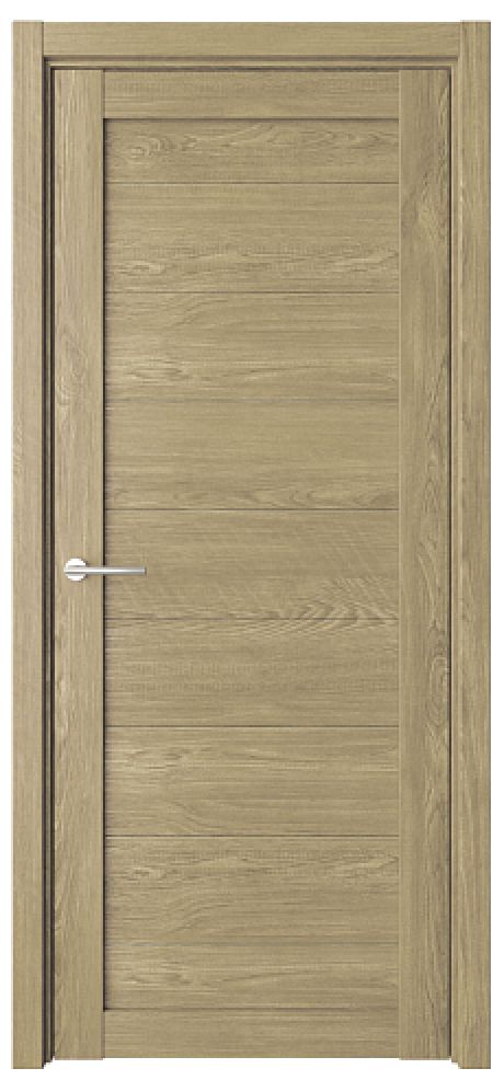 Глухая межкомнатная дверь Мюнхен ширина 90 см Натуральный дуб Эко-шпон (ALBERO)