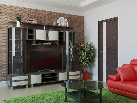 Межкомнатная дверь остекленная Порта-51 SA Porta Z Wenge Crosscut (ĒLPORTA)